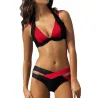 Sexy tweedelige bikiniset - nek vastgebonden - tweekleurigBadkleding
