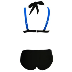 Sexy zweiteiliges Bikini-Set - Hals gebunden - zweifarbig