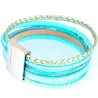 Mehrschichtiges Armband - mit Kristallen / Magnetschnalle