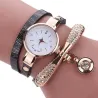 Modisches mehrschichtiges Armband mit einer Uhr / Kristallen