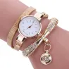Modisches mehrschichtiges Armband mit einer Uhr / Kristallen