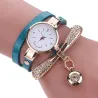 Modisches mehrschichtiges Armband mit einer Uhr / Kristallen