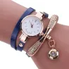 Modisches mehrschichtiges Armband mit einer Uhr / Kristallen