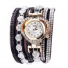 Luxurious multilayer crystal bracelet - with a watchBracelets
