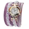 Luxuriöses mehrschichtiges Kristallarmband - mit einer Uhr