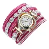 Luxuriöses mehrschichtiges Kristallarmband - mit einer Uhr