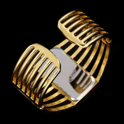 Luxe armband met rechthoekig horloge - open designArmbanden