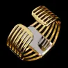 Luxe armband met rechthoekig horloge - open designArmbanden