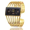 PulseraLuxurious bracelet with a rectangle watch - open design