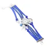 Mehrschichtiges Retro-Armband mit Uhr - Vögel / Lebensbaum
