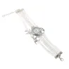 Retro multilayer armband met horloge - vogels / levensboomArmbanden