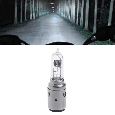 Motocyklowa żarówka reflektorowa - halogen / ksenon - biała - DC 12V - 35W - BA20DŚwiatła