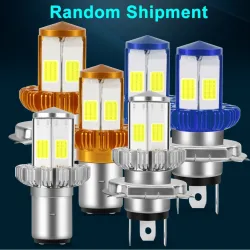 Motorradscheinwerfer LED-Glühbirne - 6000K weiß - BA20D / H4 - Hi Lo beam - 12V - 1200LM