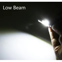 LED motorcycle / car bulb - white Hi/Lo Beam - 12V - 12W - 1200Lm - BA20D