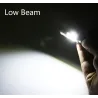 LED motorcycle / car bulb - white Hi/Lo Beam - 12V - 12W - 1200Lm - BA20D