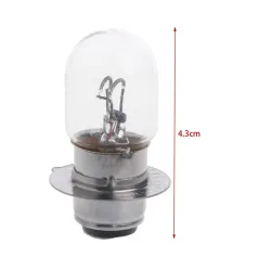 Motorcycle light bulb - white - T19 P15D-25-1 - DC 12V - 35W - halogen - double filament