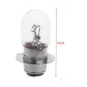 Motorcycle light bulb - white - T19 P15D-25-1 - DC 12V - 35W - halogen - double filament