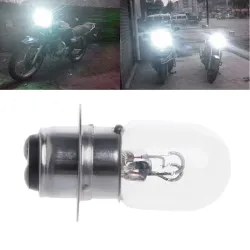 Motorcycle light bulb - white - T19 P15D-25-1 - DC 12V - 35W - halogen - double filament