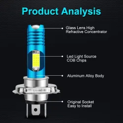 Autolamp - waterdicht - RGB - LED - H4 / H6 / H7 / BA20D / P15D-25-1 - DRLH7