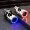 Motorrad / Auto Glühbirne - LED - DRL - Angel Eye - blau / pink - H4 - BA20D