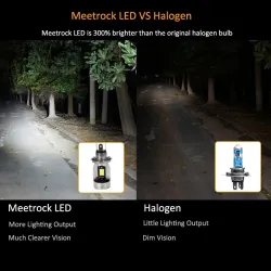 Motorrad Glühbirne - Angel Eye LED - rot / blau - H4 / BA20D