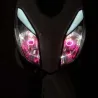 Motorrad Glühbirne - Angel Eye LED - rot / blau - H4 / BA20D