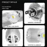 Motorlamp - LED CREE - H4 - BA20D - DC 9V~85V - 20W 1400LM - 6500KVerlichting