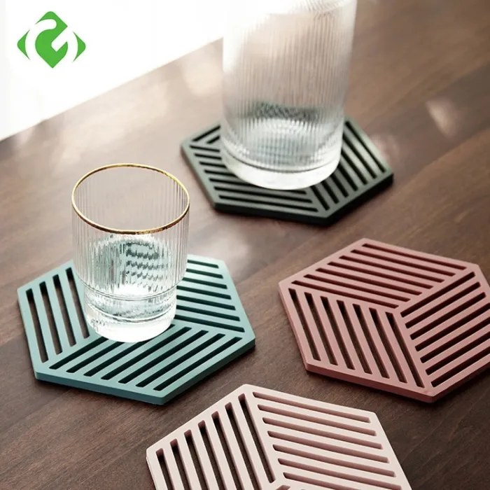 Silicone coaster - heat-insulation mat - for tableware
