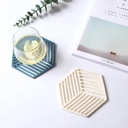 Silicone coaster - heat-insulation mat - for tableware