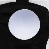 Sexy one piece swimming suit - open V-neck - with push up