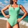 Sexy badpak uit één stuk - open V-hals - met push upBadkleding