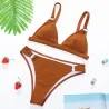 Sexy Ripp-Bikini-Set - Push-Up - Metallverzierungen