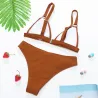 Sexy Ripp-Bikini-Set - Push-Up - Metallverzierungen