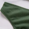 Sexy komplet bikini w prążki - push up - metalowe ozdobyStroje Kąpielowe