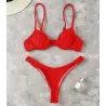Sexy geribbelde bikiniset - Braziliaanse stijl - met push upBadkleding