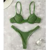 Sexy geripptes Bikini-Set - Brasilianischer Stil - mit Push-Up