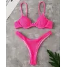 Sexy ribbed bikini set - Brazilian style - with push up