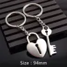 llaveroCouple keychain - key / heart shaped lock - 2 pieces
