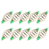 Fishing spring lure - tackle feeder - stainless steel - 10 pieces