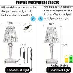 Kristallen nachtlampje - LED - USB / batterijvoedingVerlichting