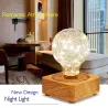 Modern LED night light - USB - copper wire string bulb