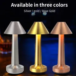 Żelazna lampka nocna w stylu vintage - USB - LEDŚwiatła