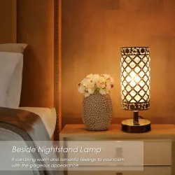 Kryształowa lampka nocna - podwójny port ładowania USBŚwiatła
