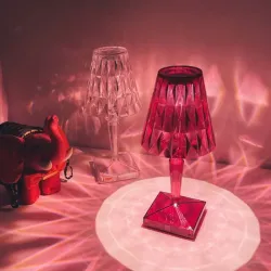 Moderne kristallen nachtlamp - aanraakbediening - USBVerlichting