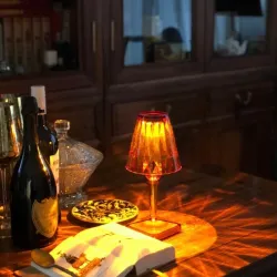 Moderne kristallen nachtlamp - aanraakbediening - USBVerlichting