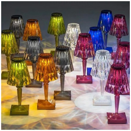 Luces & IluminaciónModern crystal night lamp - touch control - USB