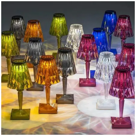 Moderne kristallen nachtlamp - aanraakbediening - USBVerlichting