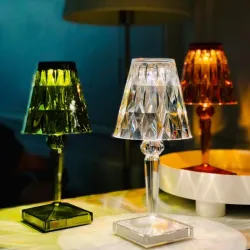 Moderne kristallen nachtlamp - aanraakbediening - USBVerlichting