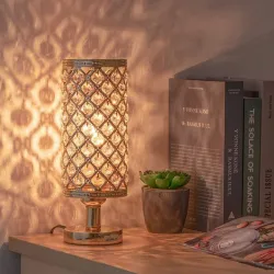 Kristallen nachtlampje - uitgehold - gebeeldhouwd ontwerp - USBVerlichting