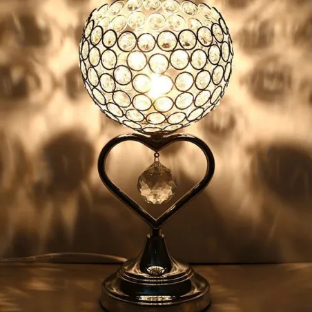 Moderne kristallen nachtlamp - hartvormig - LEDVerlichting